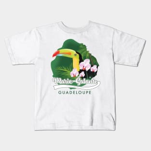 marie-galante Guadeloupe travel logo Kids T-Shirt